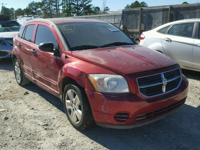 1B3HB48B77D389010 - 2007 DODGE CALIBER SX RED photo 1