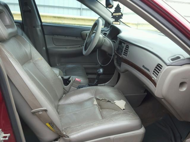 2G1WH52K159224026 - 2005 CHEVROLET IMPALA LS BURGUNDY photo 5