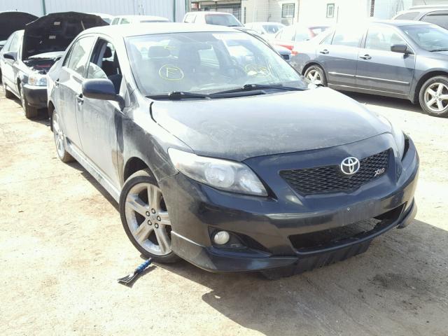 1NXBE40E89Z090447 - 2009 TOYOTA COROLLA XR BLACK photo 1