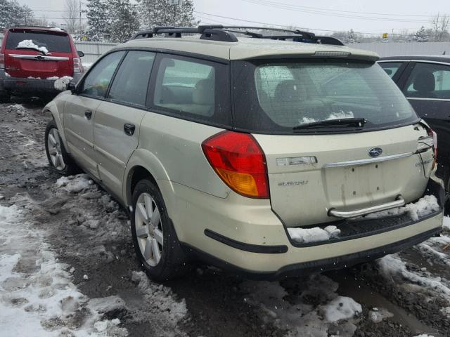 4S4BP61C377325738 - 2007 SUBARU LEGACY OUT GOLD photo 3