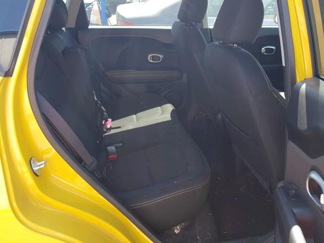 KNDJP3A52E7004920 - 2014 KIA SOUL + YELLOW photo 6