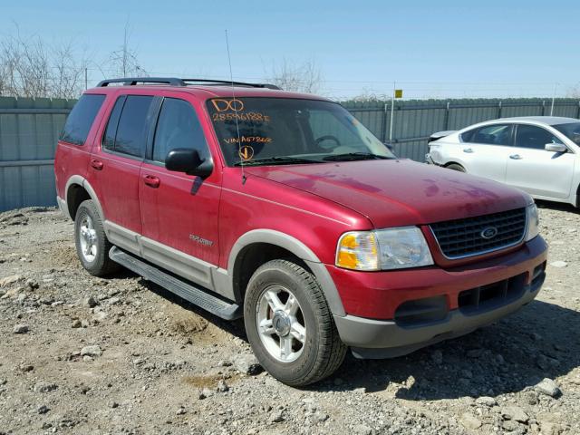 1FMDU73E22ZA67862 - 2002 FORD EXPLORER X RED photo 1