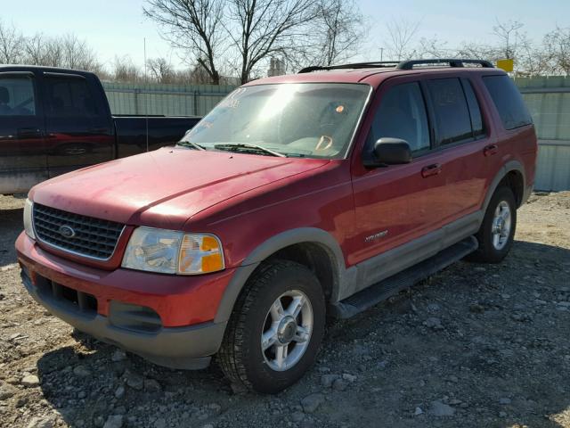 1FMDU73E22ZA67862 - 2002 FORD EXPLORER X RED photo 2