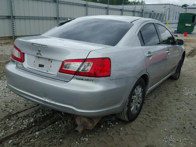 4A3AB36F09E031063 - 2009 MITSUBISHI GALANT ES SILVER photo 4