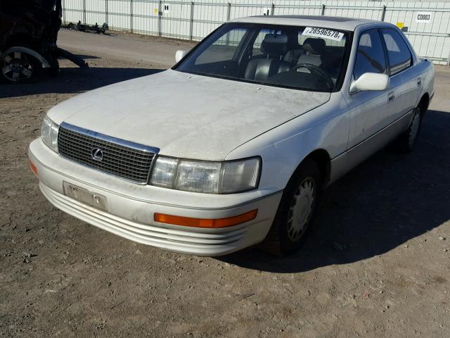 JT8UF11E2M0078719 - 1991 LEXUS LS 400 WHITE photo 2