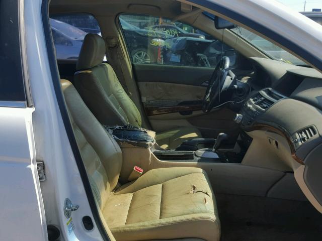 1HGCP26878A052847 - 2008 HONDA ACCORD EXL WHITE photo 5