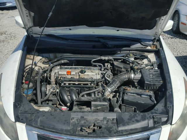 1HGCP26878A052847 - 2008 HONDA ACCORD EXL WHITE photo 7