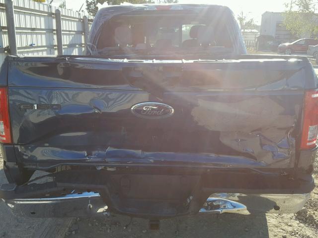 1FTEW1CP1HFA41832 - 2017 FORD F150 SUPER BLUE photo 9