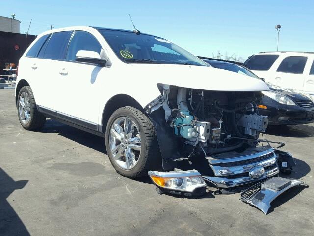 2FMDK3JC6CBA92834 - 2012 FORD EDGE SEL WHITE photo 1