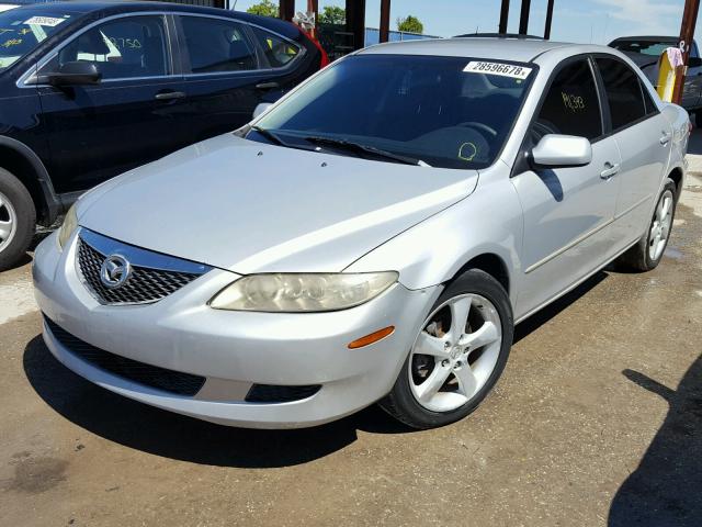 1YVFP80C055M06332 - 2005 MAZDA 6 I SILVER photo 2