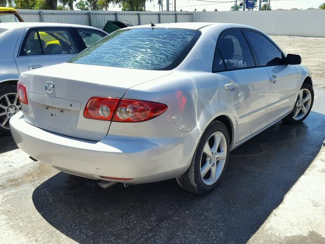 1YVFP80C055M06332 - 2005 MAZDA 6 I ვერცხლისფერი ფოტო 4
