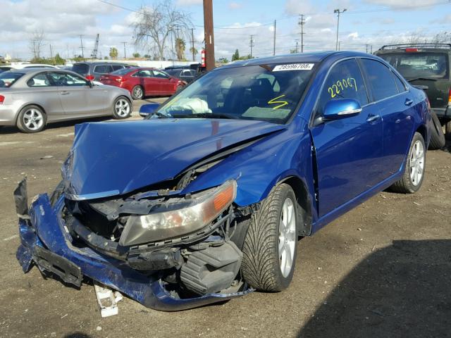 JH4CL96964C045333 - 2004 ACURA TSX BLUE photo 2