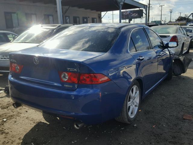 JH4CL96964C045333 - 2004 ACURA TSX BLUE photo 4