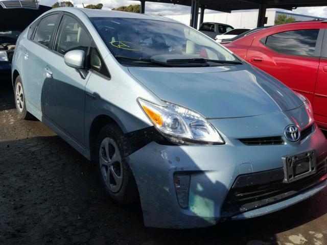 JTDKN3DU5D5598328 - 2013 TOYOTA PRIUS SILVER photo 1