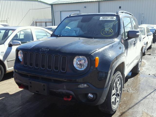 ZACCJBCT9GPC71431 - 2016 JEEP RENEGADE T BLACK photo 2