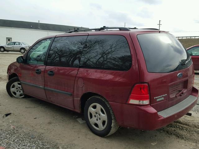 2FMZA51634BA86053 - 2004 FORD FREESTAR S RED photo 3