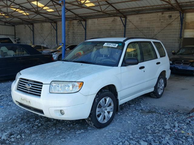 JF1SG63648H705832 - 2008 SUBARU FORESTER 2 WHITE photo 2