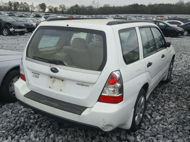 JF1SG63648H705832 - 2008 SUBARU FORESTER 2 WHITE photo 4