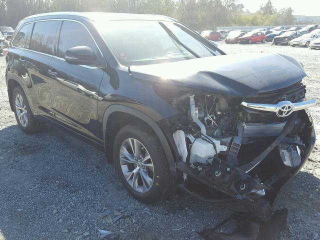 5TDKKRFH9FS040765 - 2015 TOYOTA HIGHLANDER BLACK photo 1