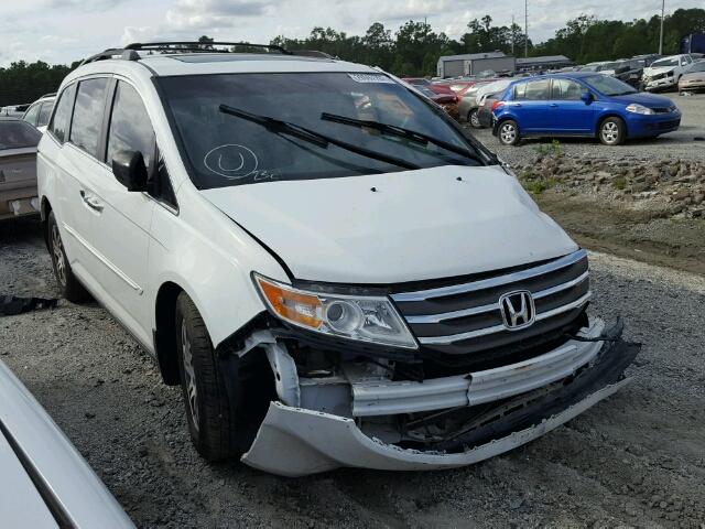 5FNRL5H68CB113155 - 2012 HONDA ODYSSEY EX WHITE photo 1