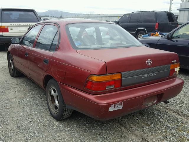 1NXAE04B5SZ251010 - 1995 TOYOTA COROLLA RED photo 3