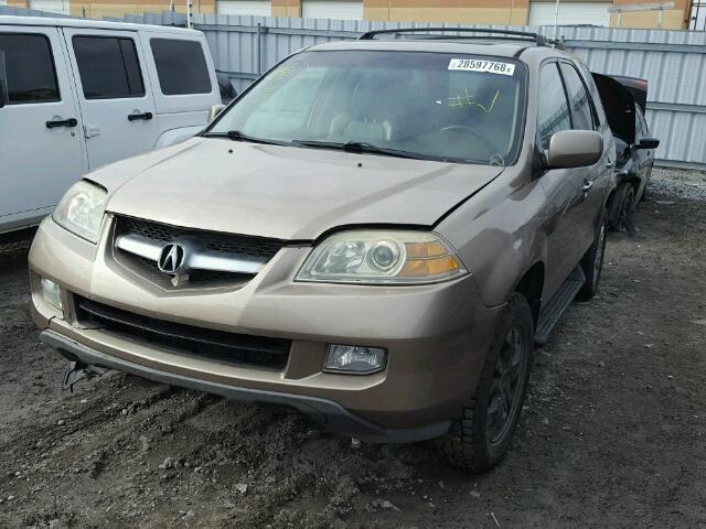 2HNYD18624H000812 - 2004 ACURA MDX TOURIN GOLD photo 2