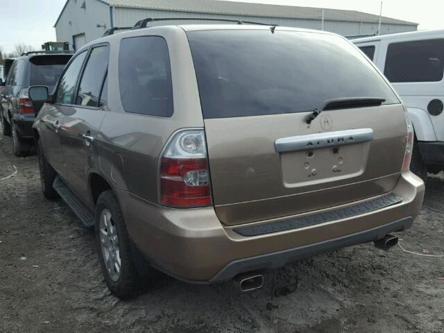 2HNYD18624H000812 - 2004 ACURA MDX TOURIN GOLD photo 3