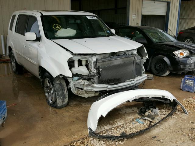 5FNYF3H52EB027812 - 2014 HONDA PILOT EXL WHITE photo 1