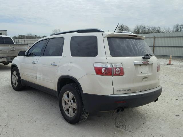 1GKER23D39J130369 - 2009 GMC ACADIA SLT თეთრი ფოტო 3