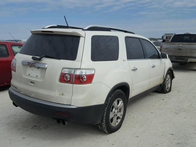 1GKER23D39J130369 - 2009 GMC ACADIA SLT WHITE photo 4