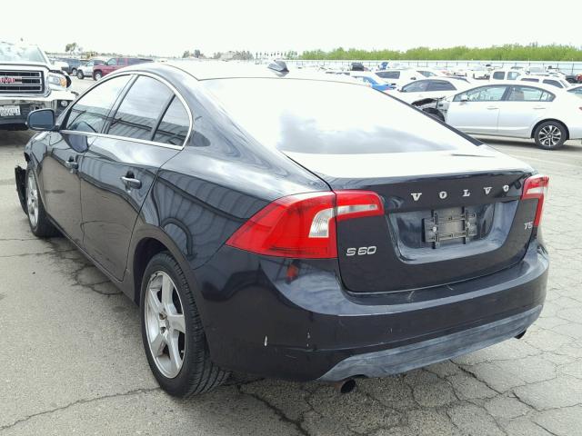 YV1622FS1C2139811 - 2012 VOLVO S60 T5 BLACK photo 3