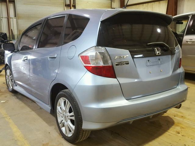 JHMGE8H59BC002747 - 2011 HONDA FIT SPORT BLUE photo 3