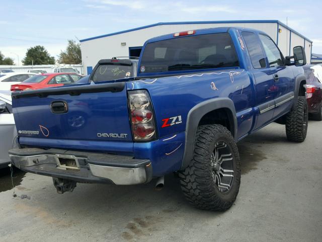 1GCEK19T13E199778 - 2003 CHEVROLET SILVERADO BLUE photo 4