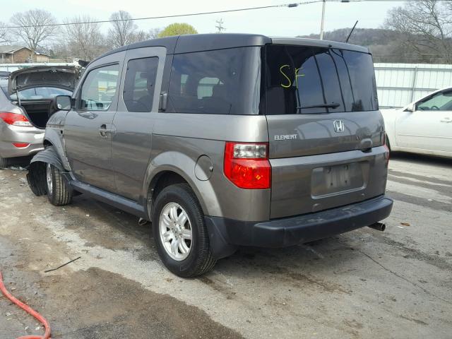 5J6YH17787L005860 - 2007 HONDA ELEMENT EX GRAY photo 3