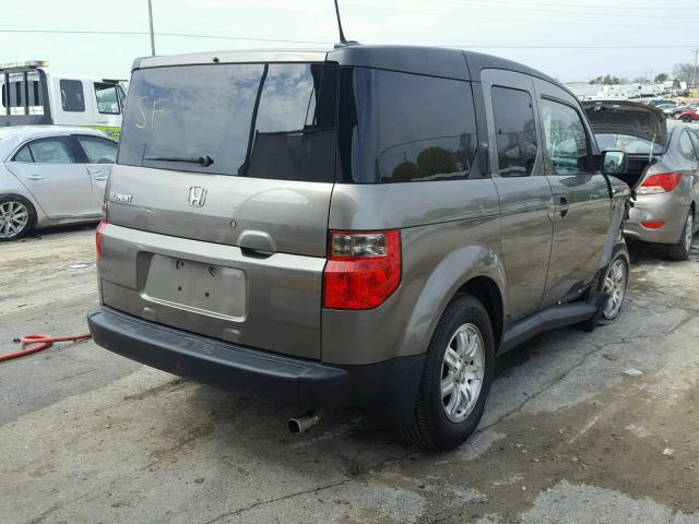 5J6YH17787L005860 - 2007 HONDA ELEMENT EX GRAY photo 4