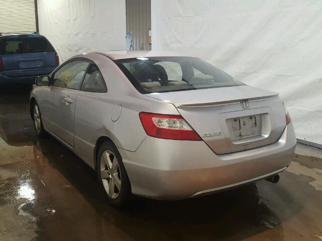 2HGFG12817H582776 - 2007 HONDA CIVIC EX ვერცხლისფერი ფოტო 3