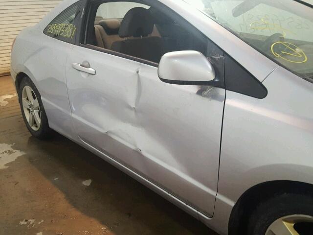 2HGFG12817H582776 - 2007 HONDA CIVIC EX ვერცხლისფერი ფოტო 9