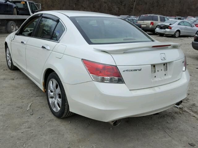 1HGCP36718A007268 - 2008 HONDA ACCORD EX WHITE photo 3