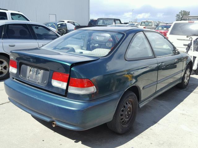 1HGEJ6128YL062926 - 2000 HONDA CIVIC DX GREEN photo 4