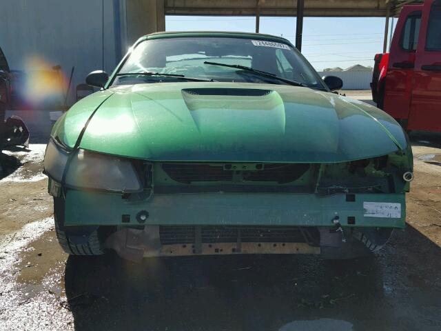 1FAFP44431F234826 - 2001 FORD MUSTANG GREEN photo 9