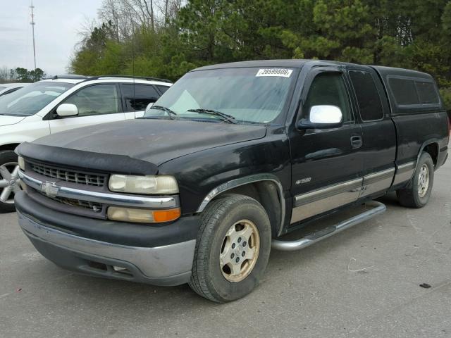 1GCEC19T6XZ145436 - 1999 CHEVROLET SILVERADO BLACK photo 2