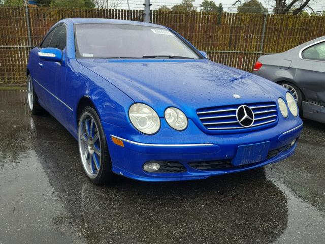 WDBPJ75J03A035530 - 2003 MERCEDES-BENZ CL 500 BLUE photo 1