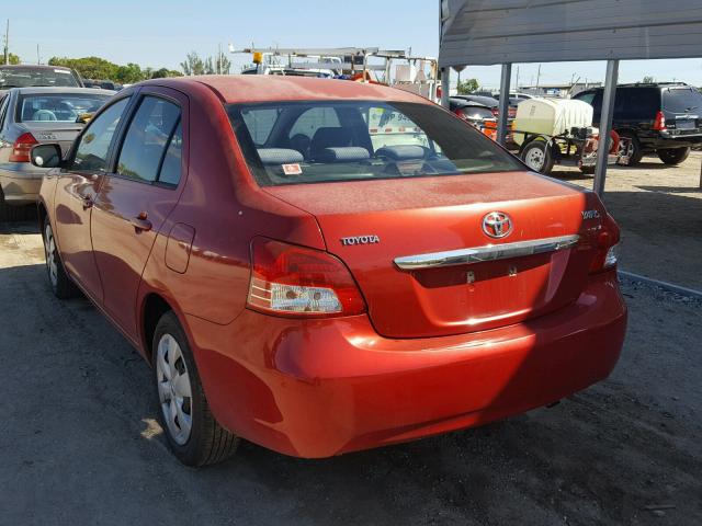 JTDBT923771155824 - 2007 TOYOTA YARIS RED photo 3