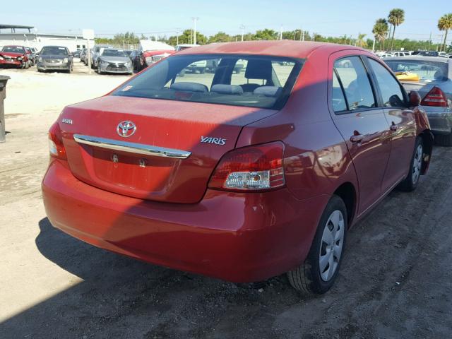 JTDBT923771155824 - 2007 TOYOTA YARIS RED photo 4