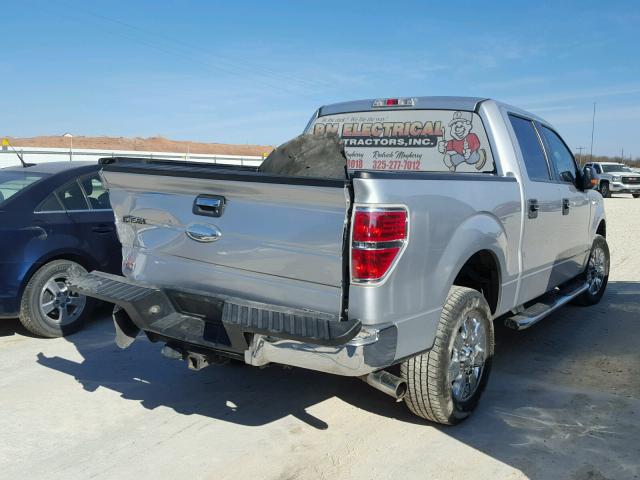 1FTFW1CFXBFD10056 - 2011 FORD F150 SUPER SILVER photo 4