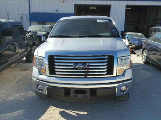 1FTFW1CFXBFD10056 - 2011 FORD F150 SUPER SILVER photo 9
