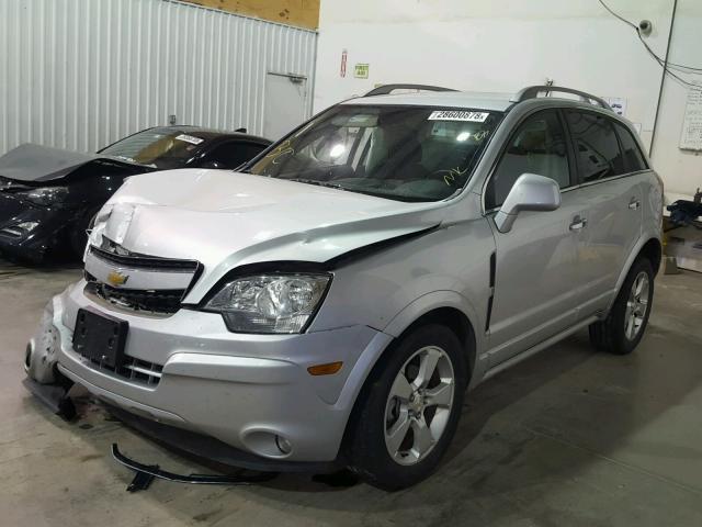 3GNAL3EK0ES665513 - 2014 CHEVROLET CAPTIVA LT SILVER photo 2