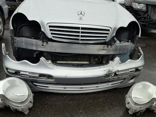 WDBRF54H06F826659 - 2006 MERCEDES-BENZ C GENERATI SILVER photo 9