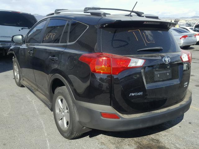 2T3RFREVXDW041915 - 2013 TOYOTA RAV4 XLE BLACK photo 3