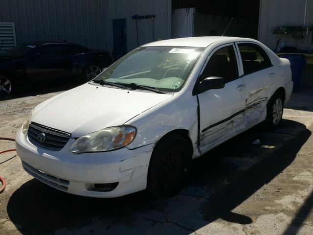 JTDBR32E640052683 - 2004 TOYOTA COROLLA CE WHITE photo 2